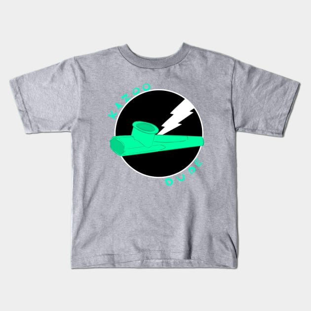 Kazoo Dude (Seafoam) Kids T-Shirt by YoNemu